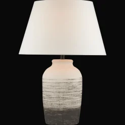 Best Bouclair Striped Ceramic Table Lamp