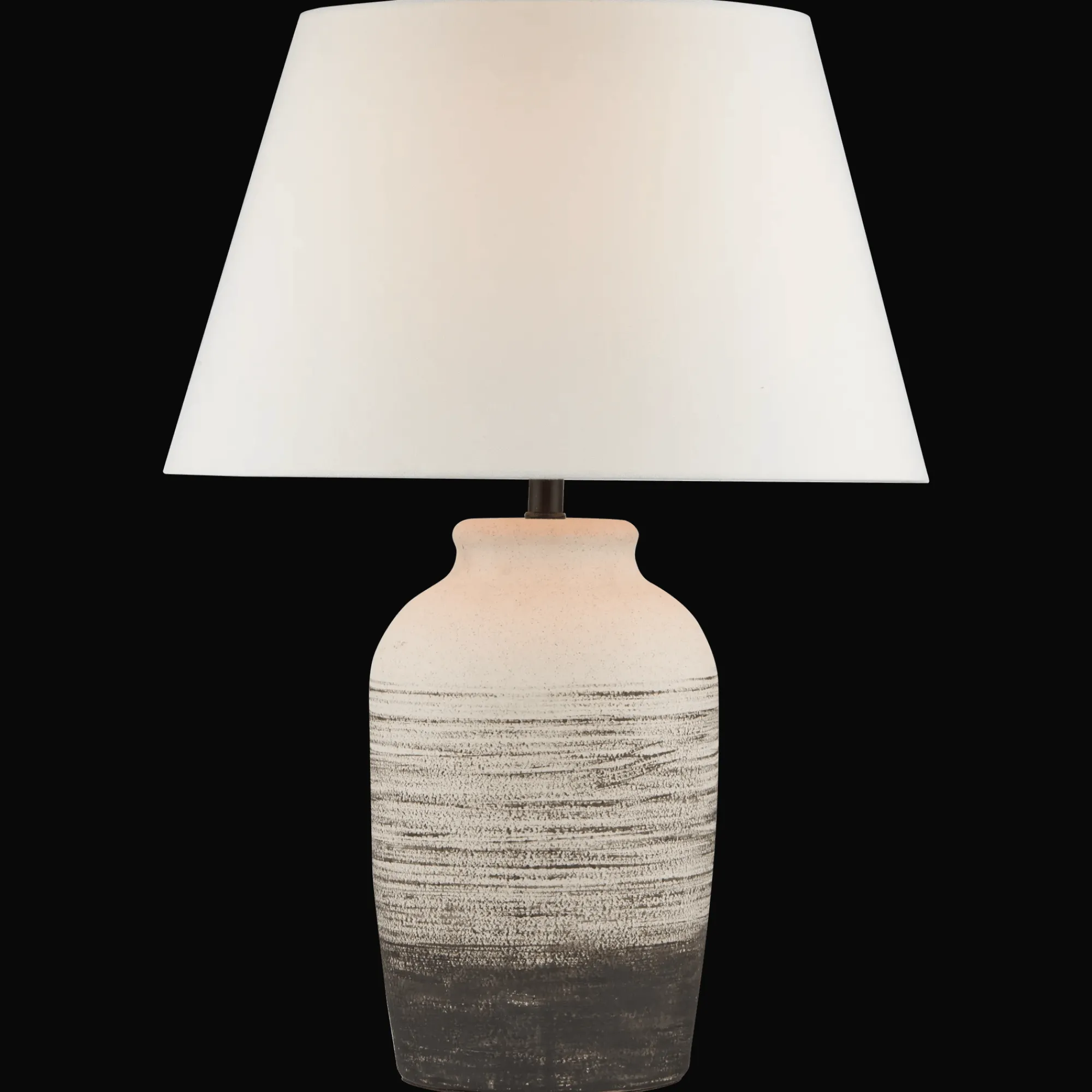 Best Bouclair Striped Ceramic Table Lamp