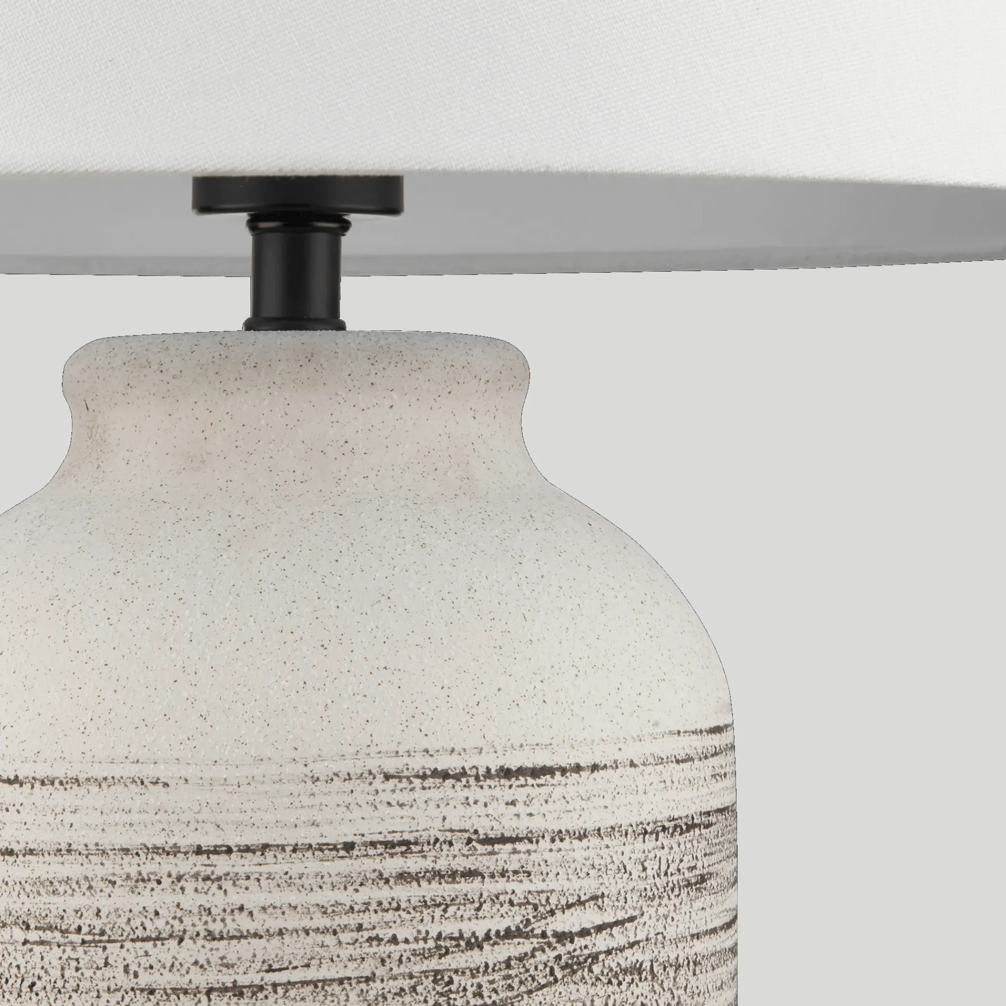 Best Bouclair Striped Ceramic Table Lamp