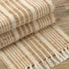 Hot Bouclair Striped Natural Table Runner