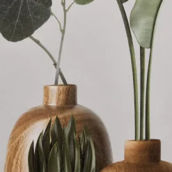 Sale Bouclair Succulents in Wood Vase Printed Framed Canvas