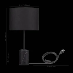 Outlet Bouclair Table Lamp with Marble Base