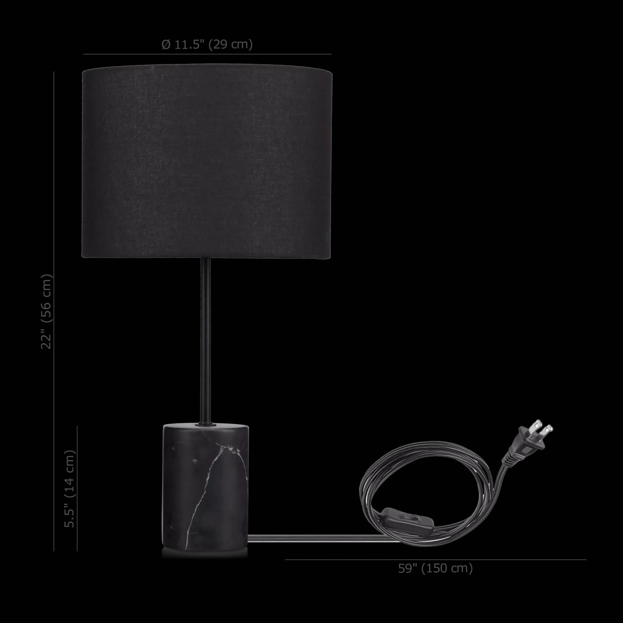 Outlet Bouclair Table Lamp with Marble Base