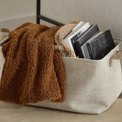 Outlet Bouclair Taha Storage Basket with Handles
