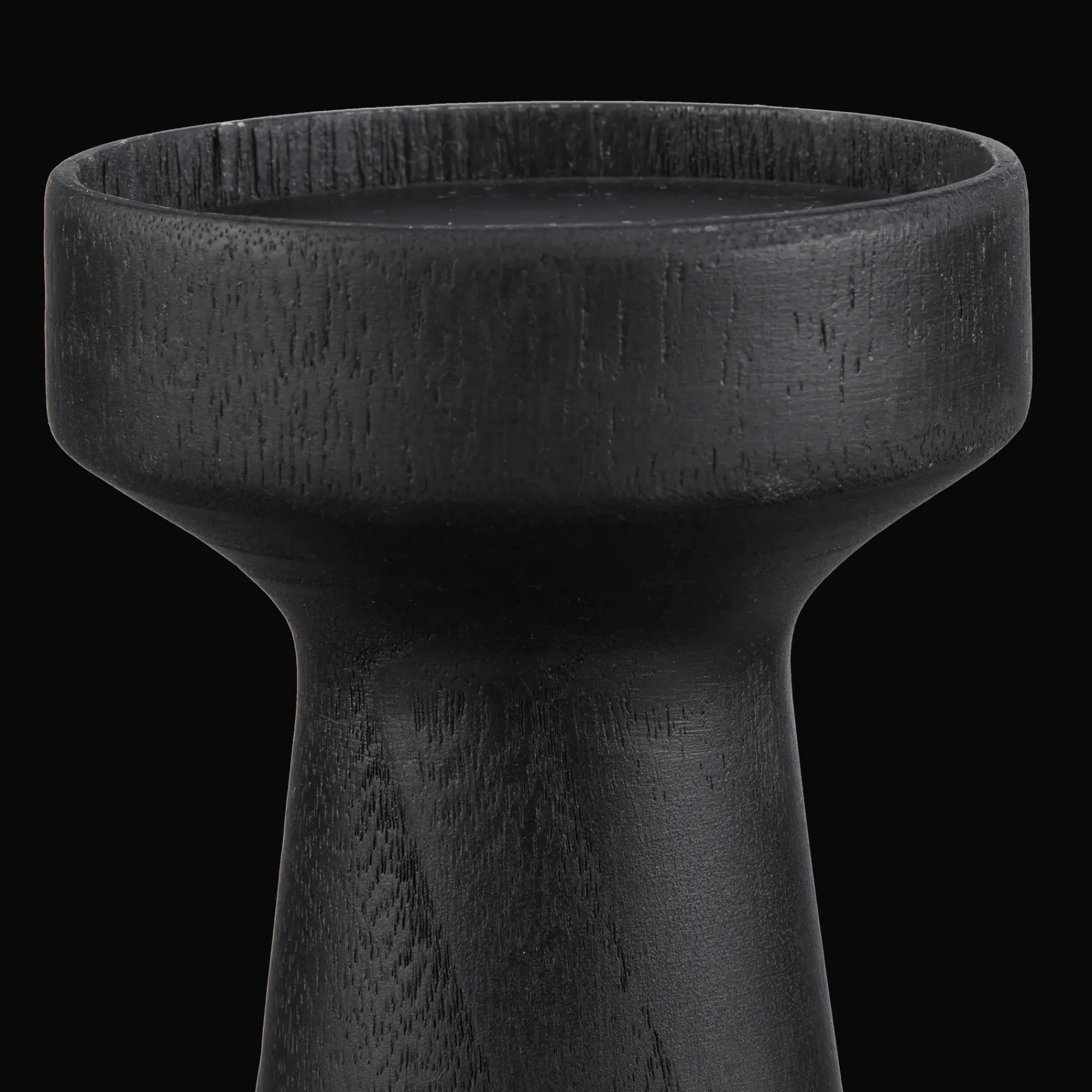 Bouclair Tall Wood Pillar Candle Holder