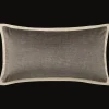 New Bouclair Taupe Beatrice Decorative Lumbar Pillow