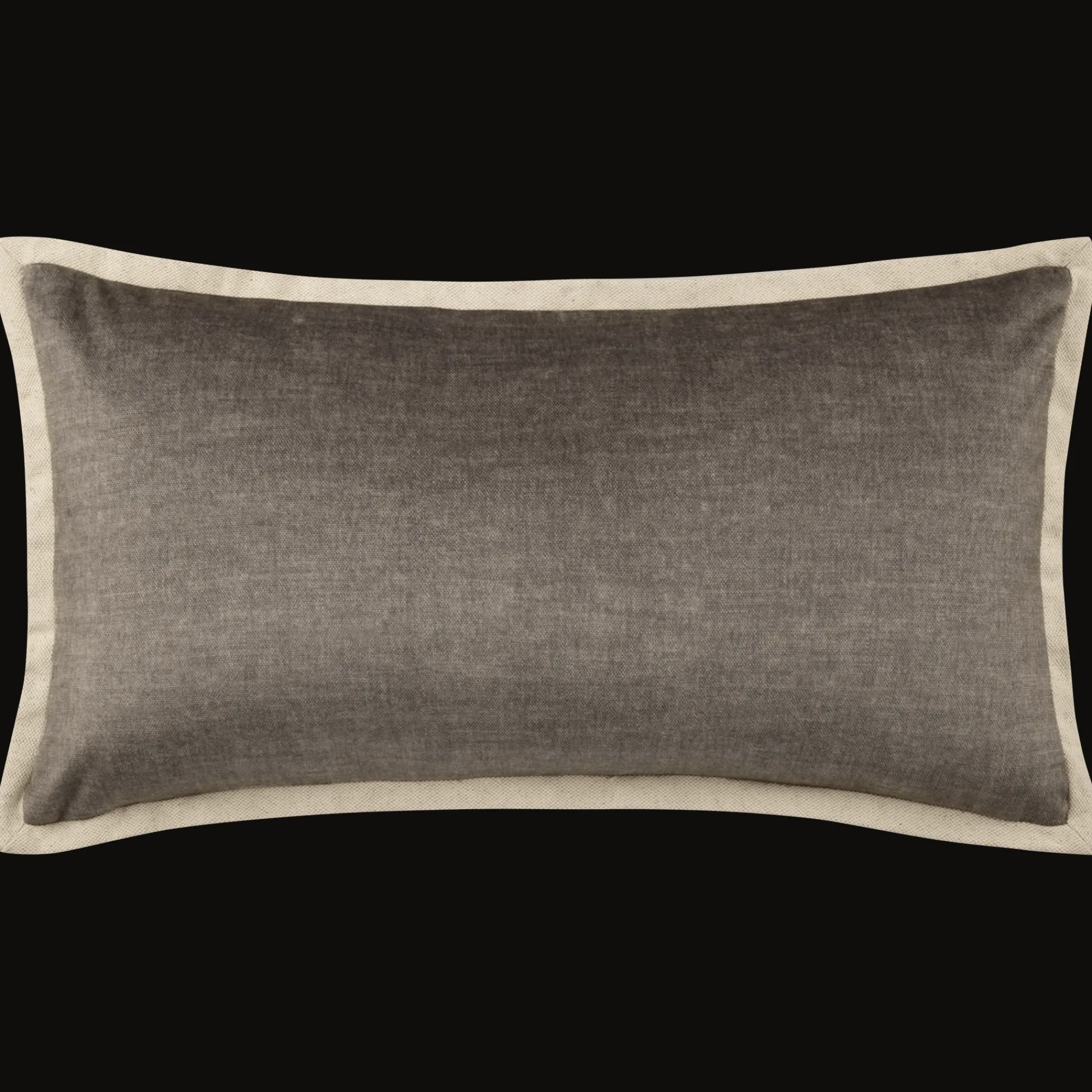 New Bouclair Taupe Beatrice Decorative Lumbar Pillow