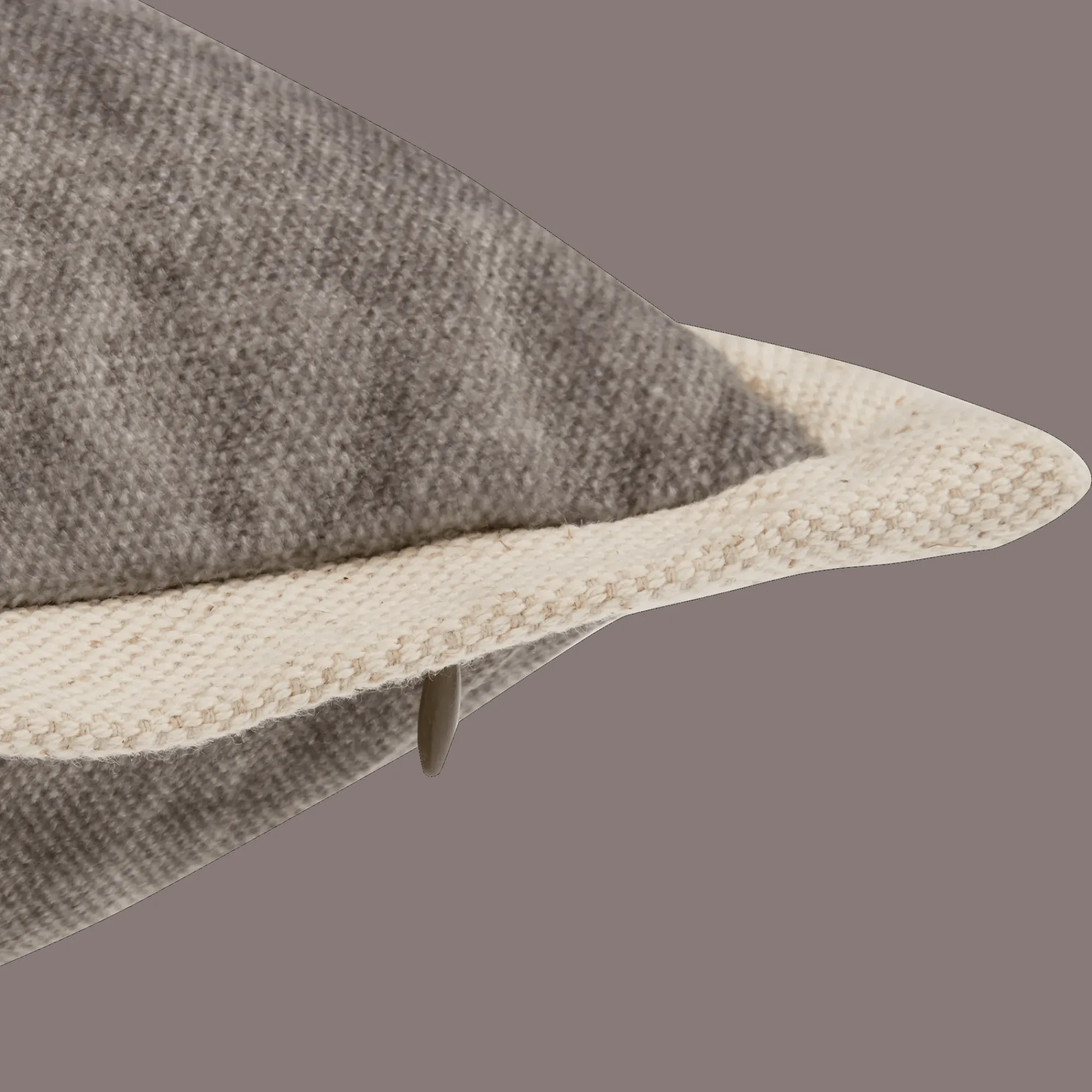 New Bouclair Taupe Beatrice Decorative Lumbar Pillow