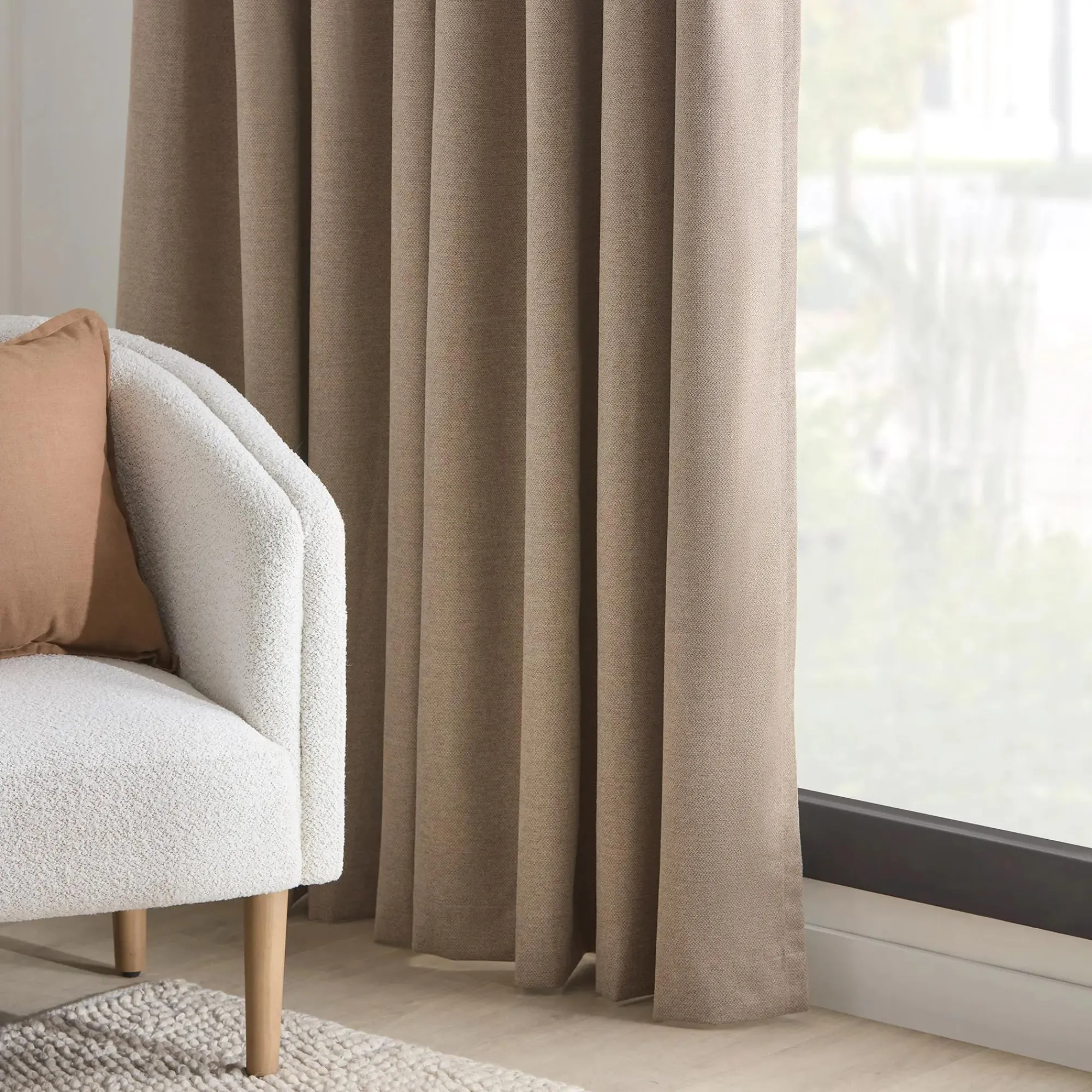 Online Bouclair Taupe Dion Blackout Curtain