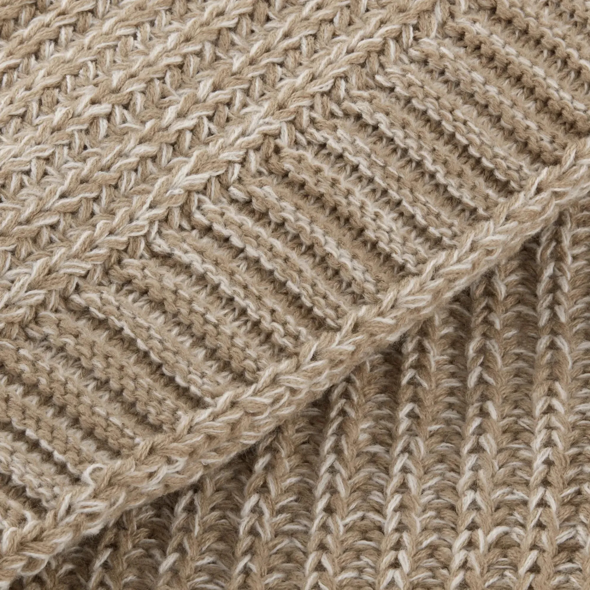Online Bouclair Taupe Ribba Throw