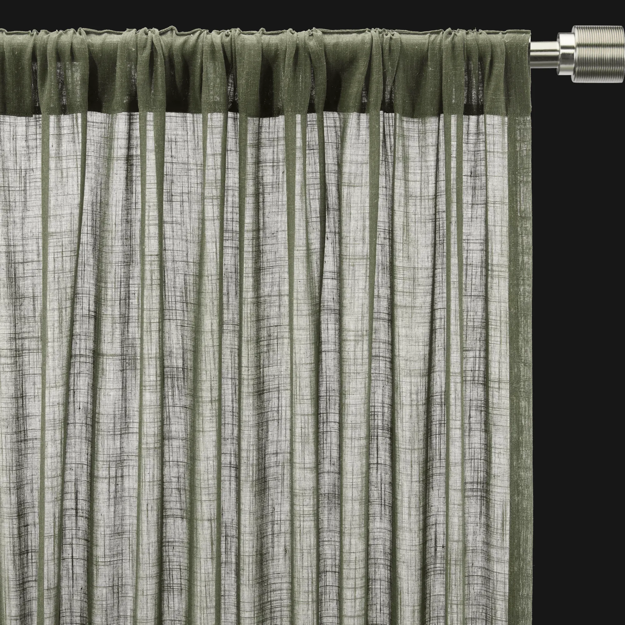 Bouclair Taza Back-Tab/Rod-Pocket Curtain