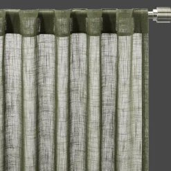 Bouclair Taza Back-Tab/Rod-Pocket Curtain