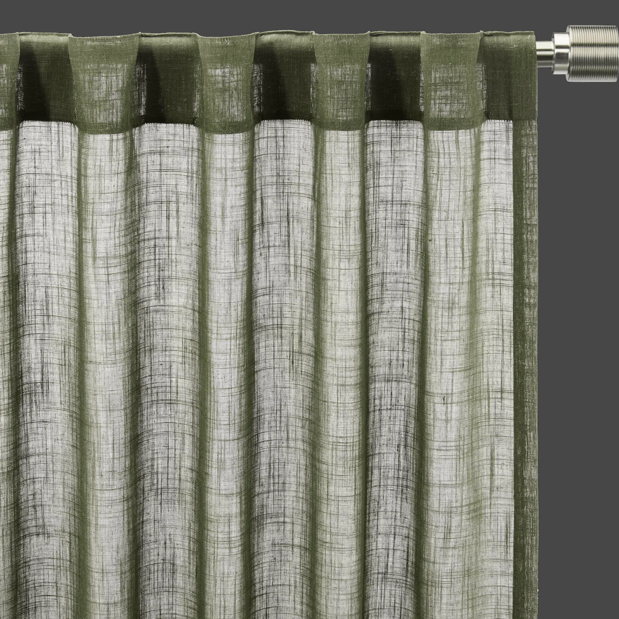 Bouclair Taza Back-Tab/Rod-Pocket Curtain