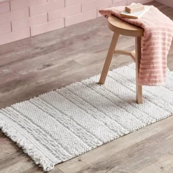 New Bouclair Textured Boho Bath Mat