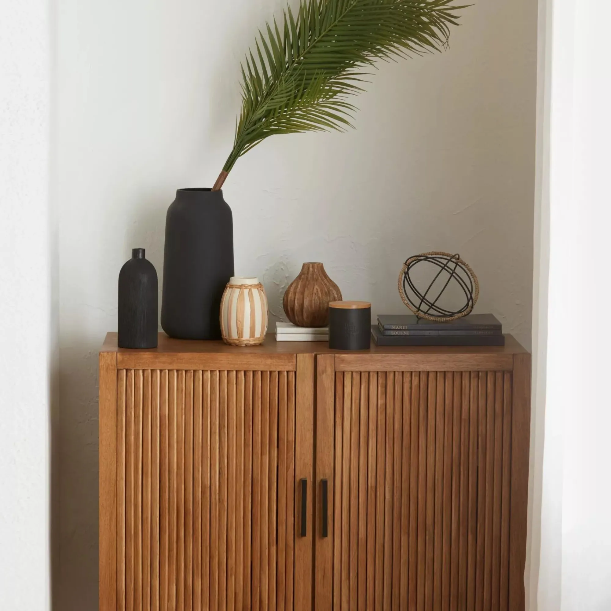 Bouclair Textured Ceramic Bottle Vase