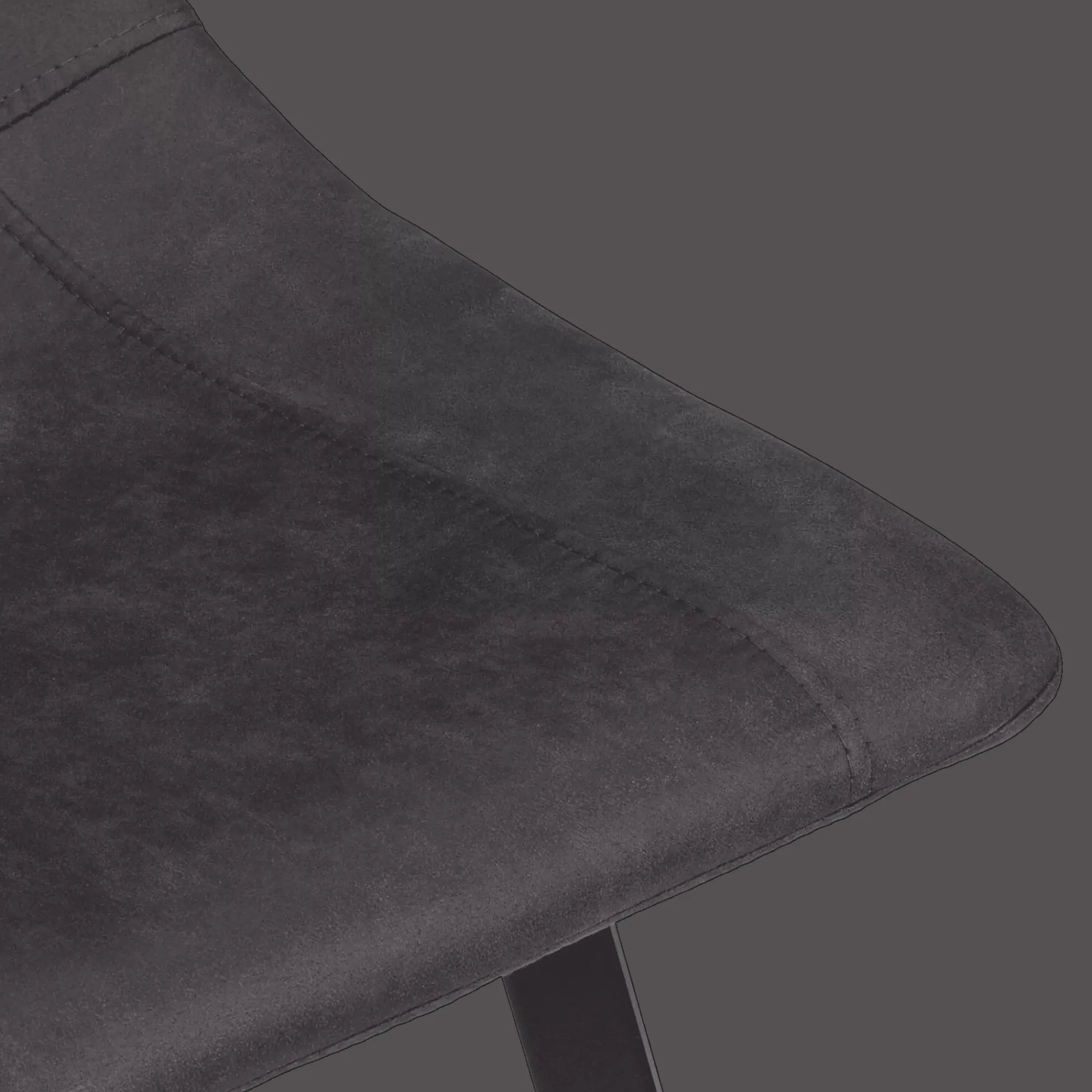 Discount Bouclair Textured Faux Leather and Metal Bar Stool