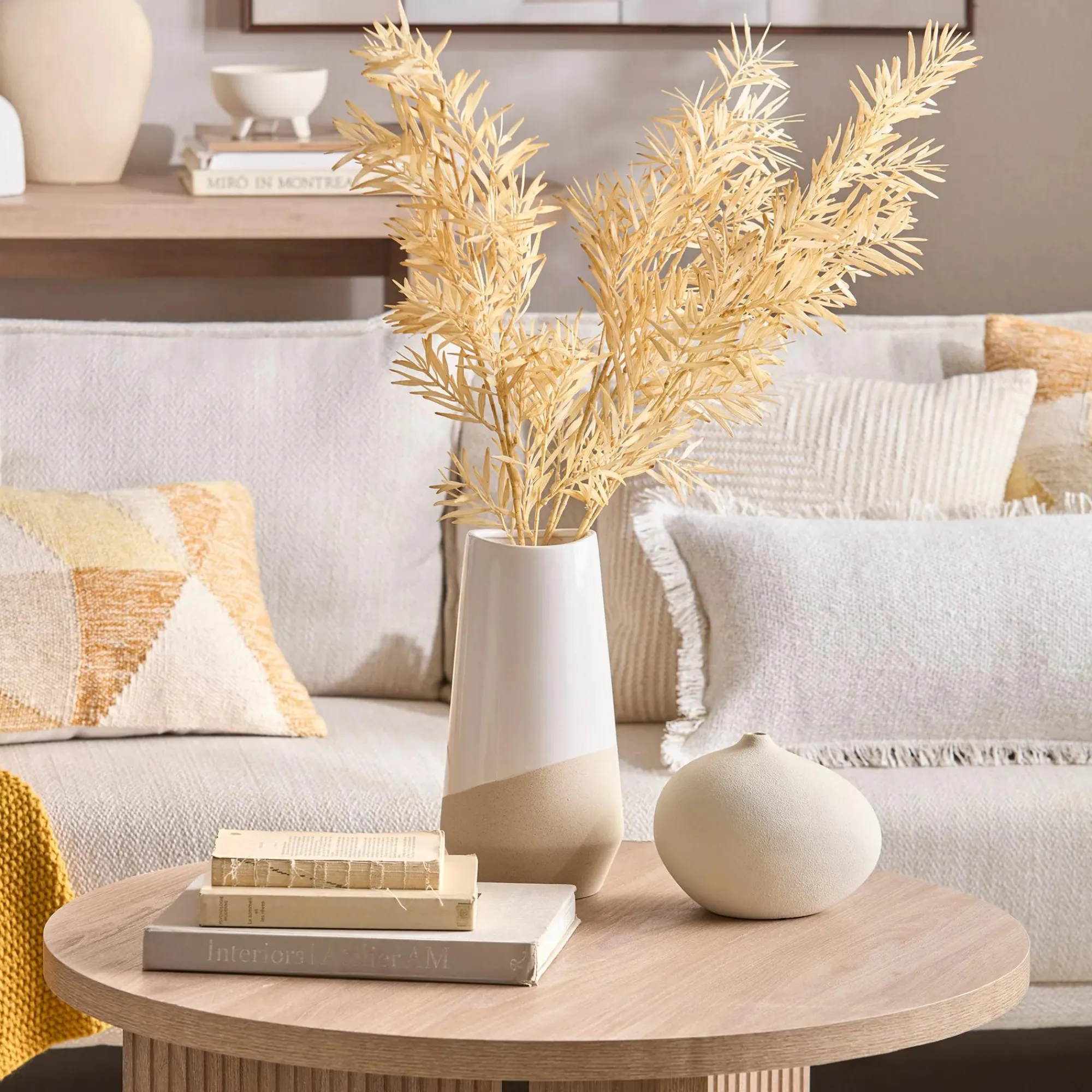 Best Bouclair 2-Tone Ceramic Table Vase