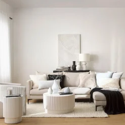 Online Bouclair Tone on Tone Embossed Abstract Oil Painting