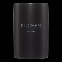 Outlet Bouclair Typography Black Utensils Jar