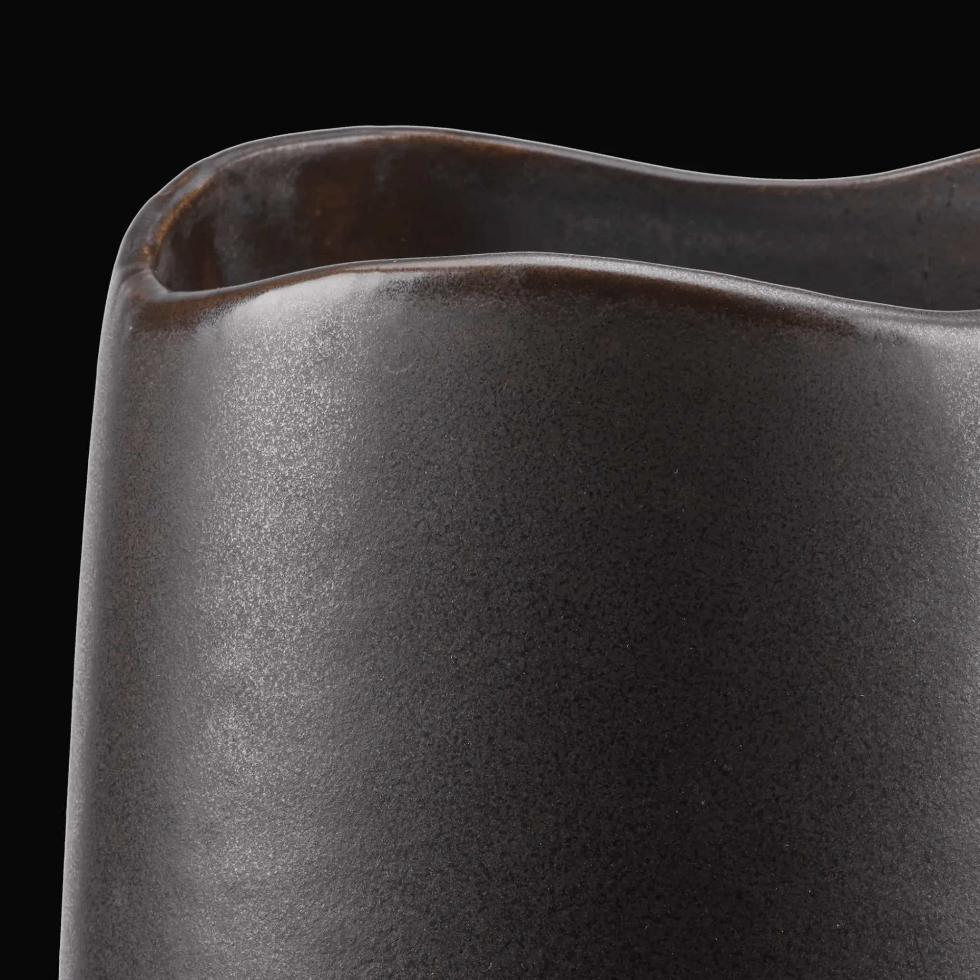 New Bouclair Uneven Black Vase