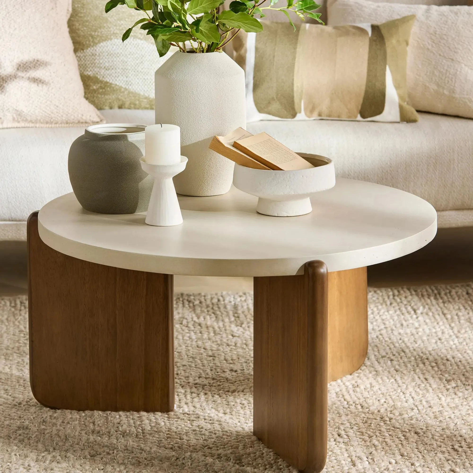 Online Bouclair Walnut Veneer Coffee Table