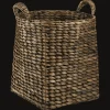 Clearance Bouclair Water Hyacinth Brown Basket