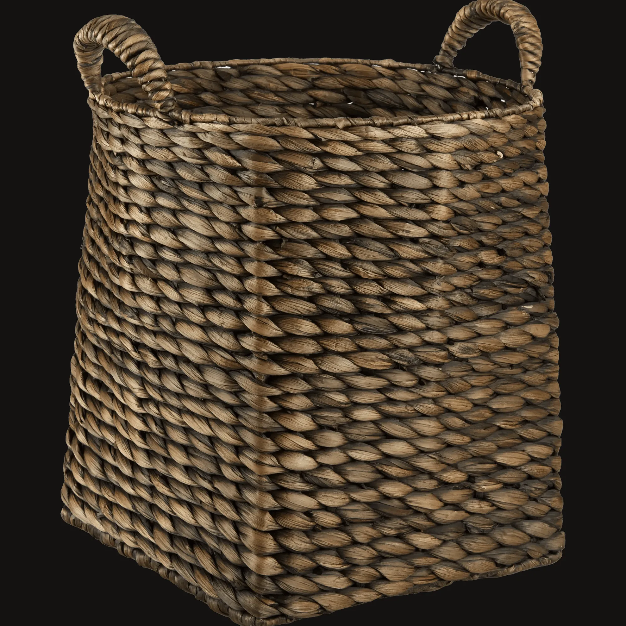Clearance Bouclair Water Hyacinth Brown Basket