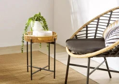 Clearance Bouclair Waterfall Eucalyptus in White Hourglass Pot