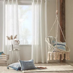 Bouclair White Aroona Sheer Curtain