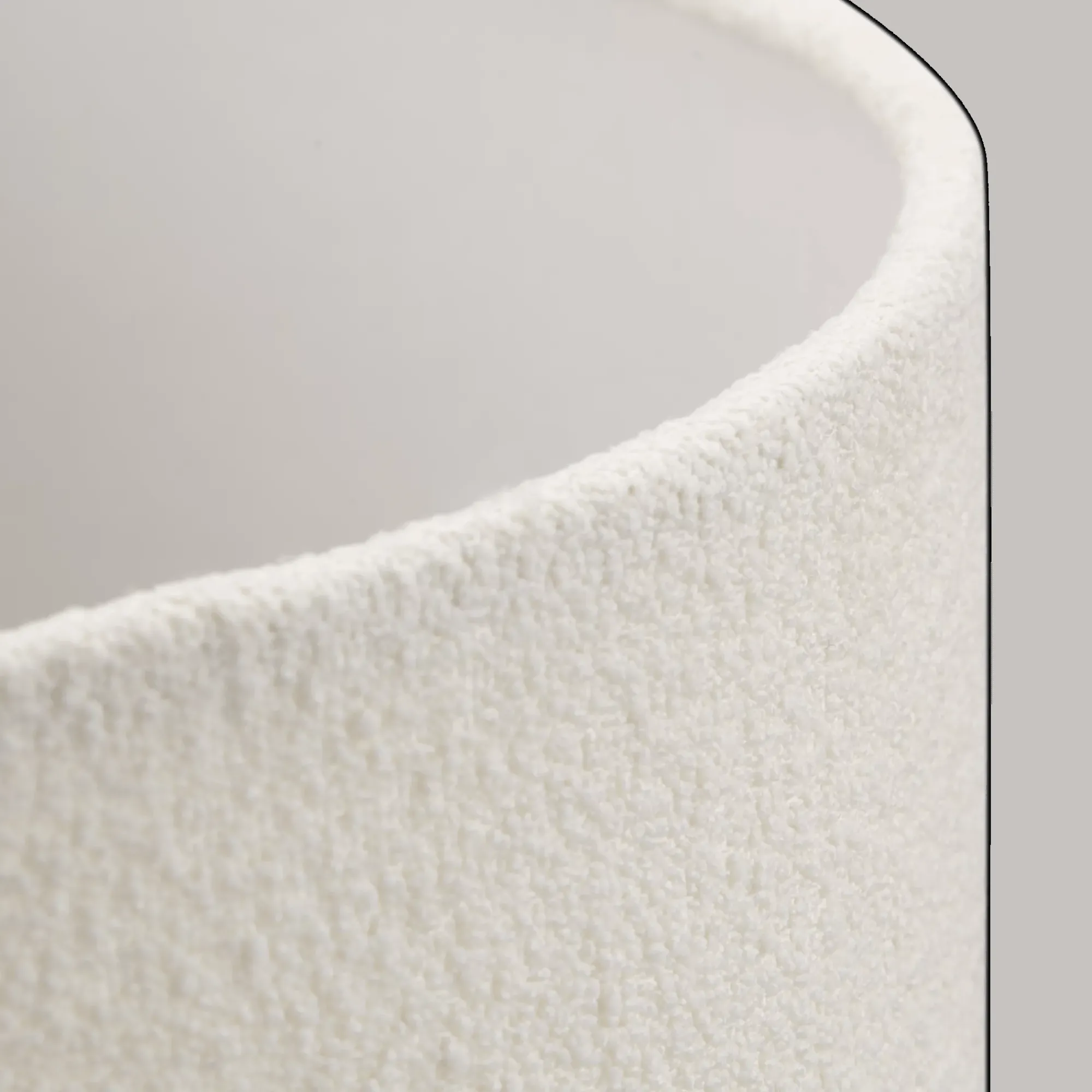 Discount Bouclair White Boucle Lamp Shade