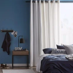 New Bouclair White Bunga Panel Curtain