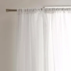 Bouclair White Carla Sheer Curtain