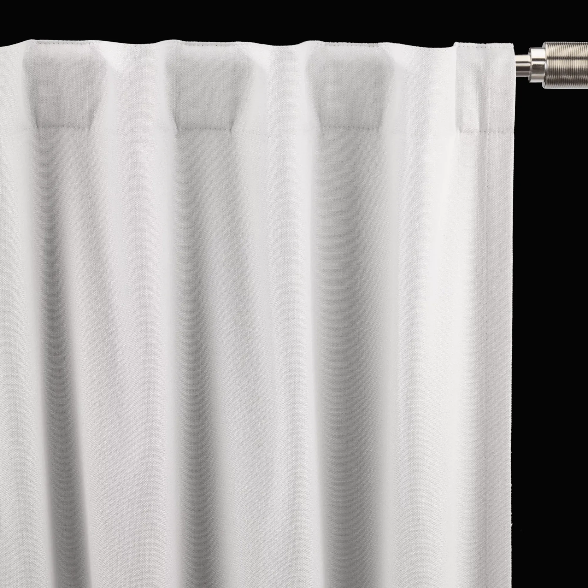 New Bouclair White Chita Back Tab Blackout Curtain