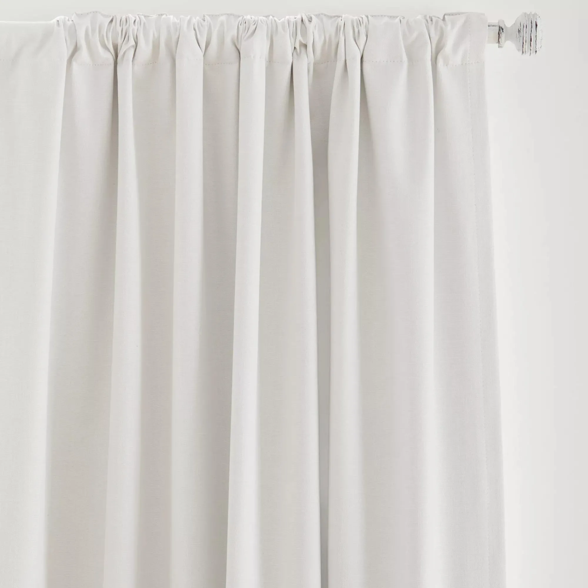 New Bouclair White Chita Back Tab Blackout Curtain