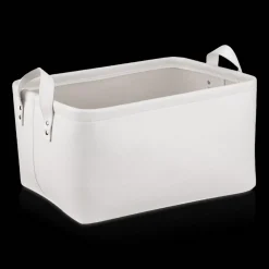 Bouclair White Chita Storage Basket with Handles