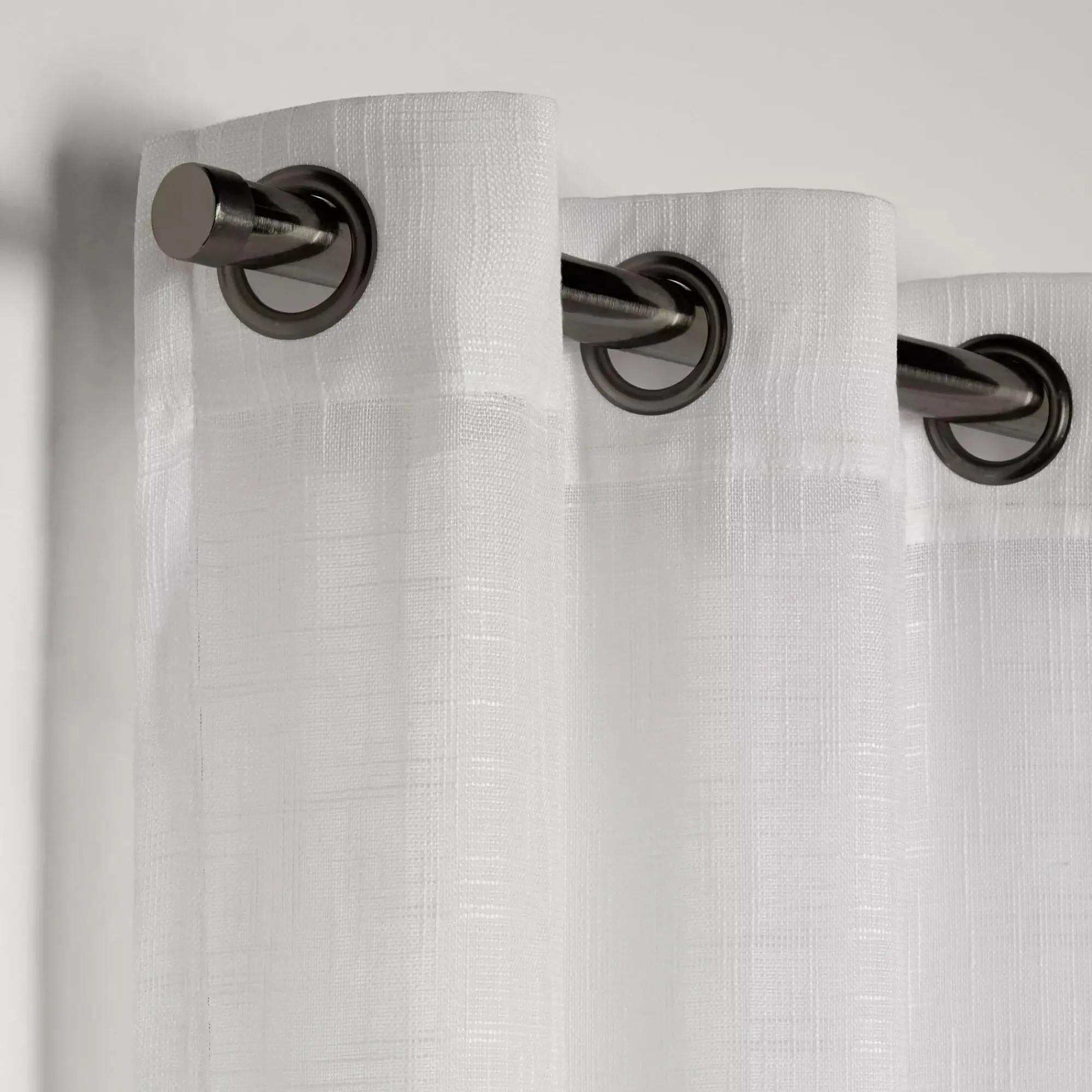 Bouclair White Darja Sheer Curtain