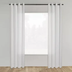 Bouclair White Darja Sheer Curtain