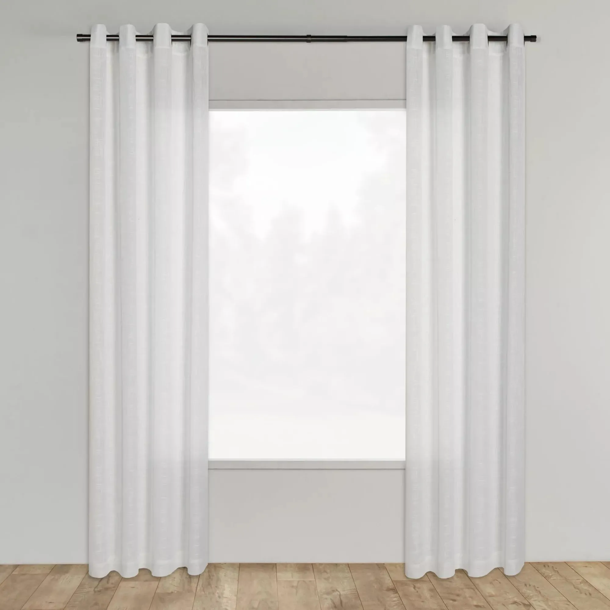 Bouclair White Darja Sheer Curtain