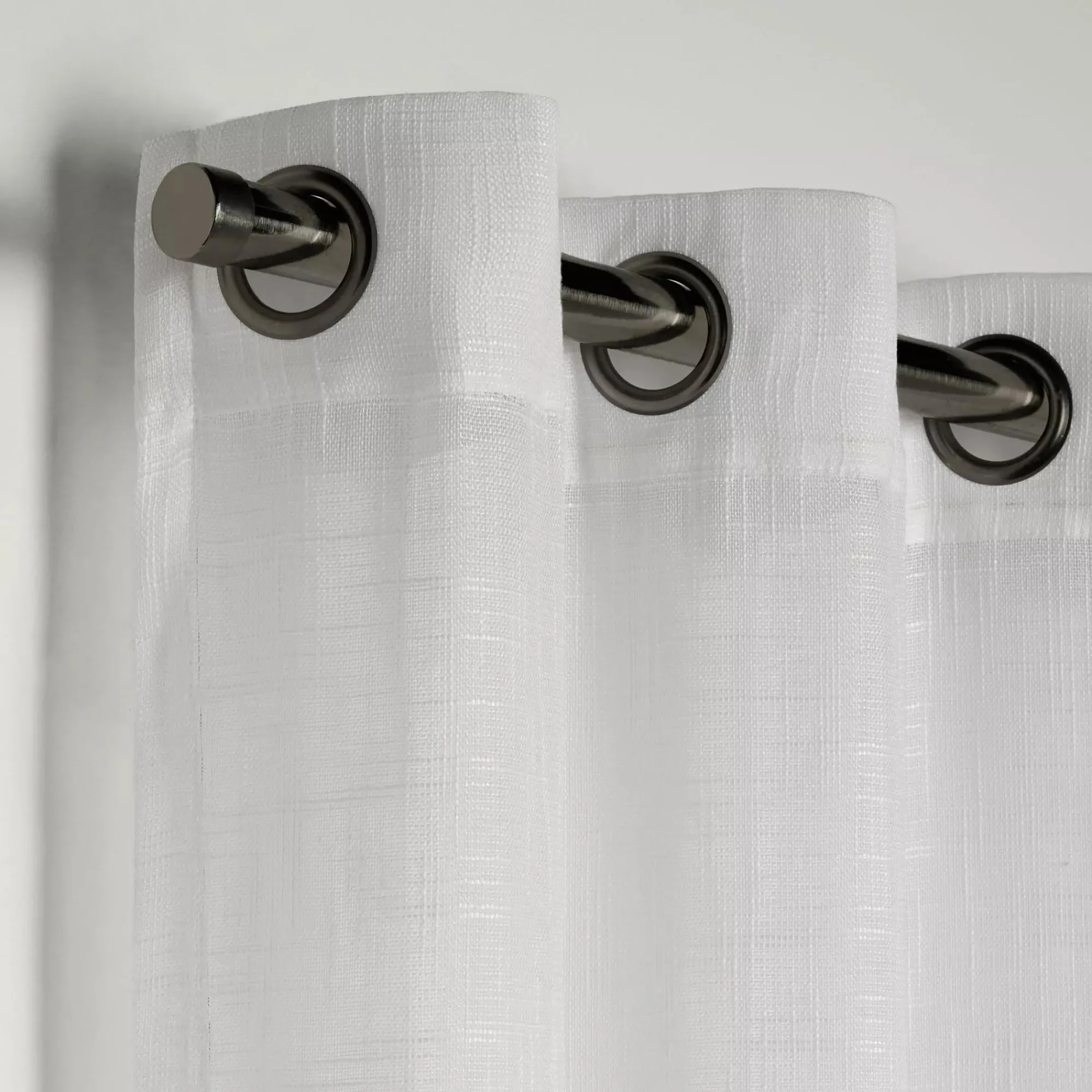 Bouclair White Darja Sheer Curtain