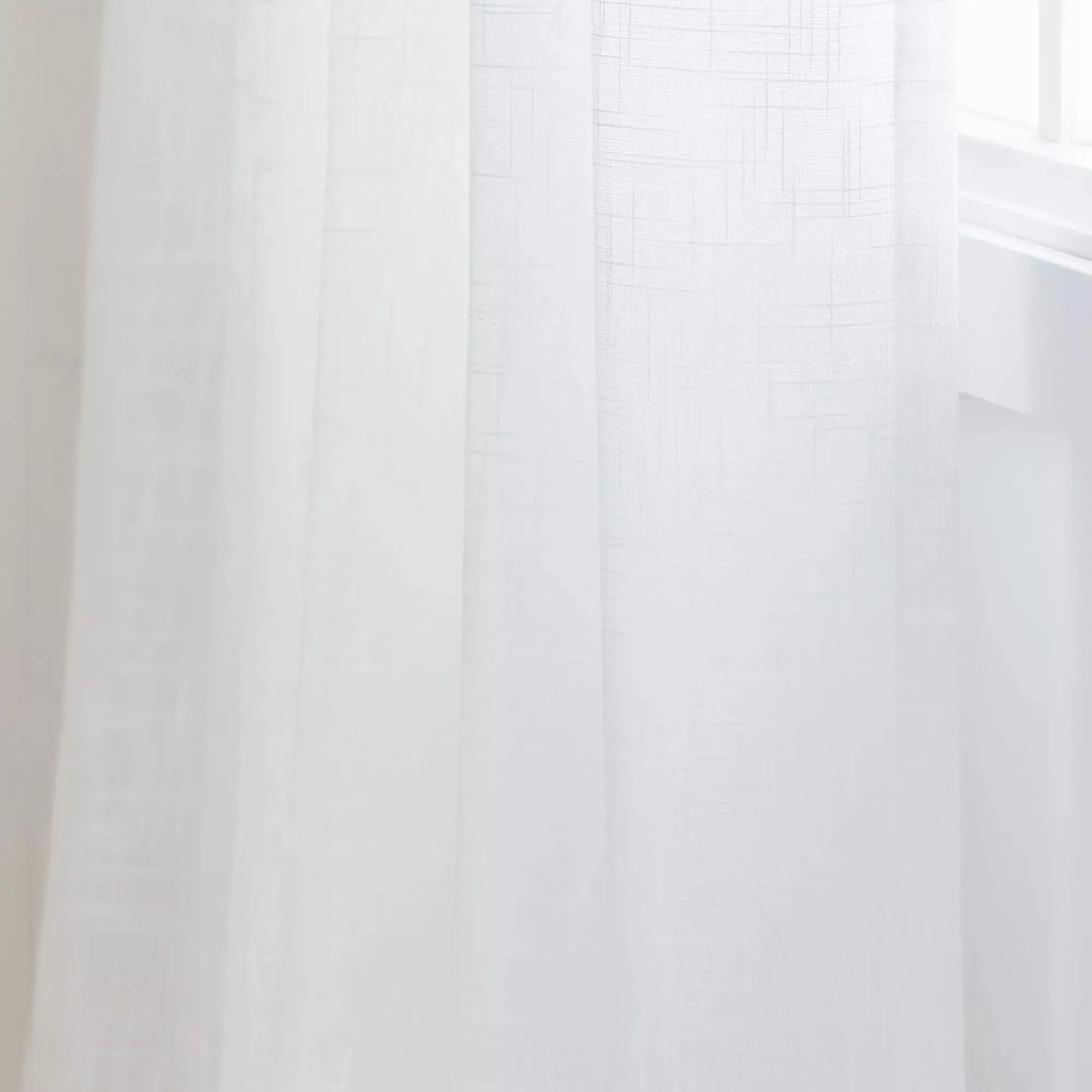 Bouclair White Darja Sheer Curtain