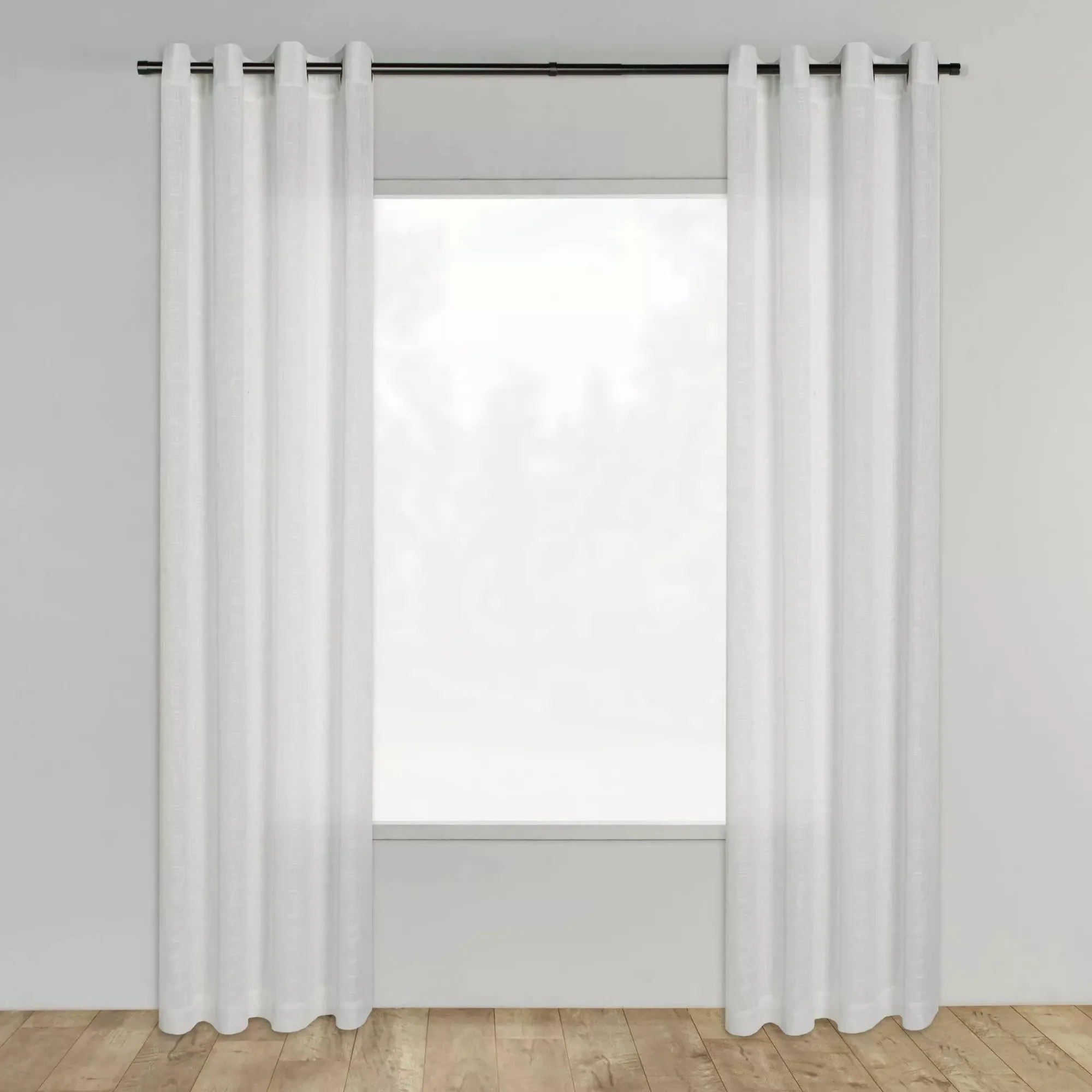 Bouclair White Darja Sheer Curtain