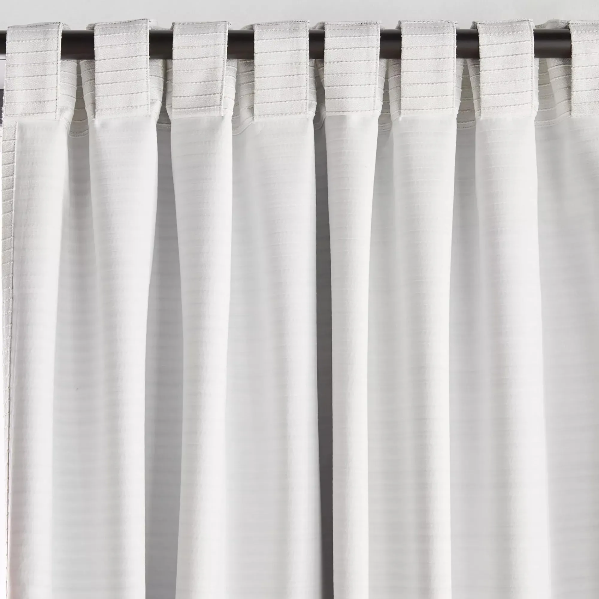 Online Bouclair White Dayni Blackout Back-Tab Curtain