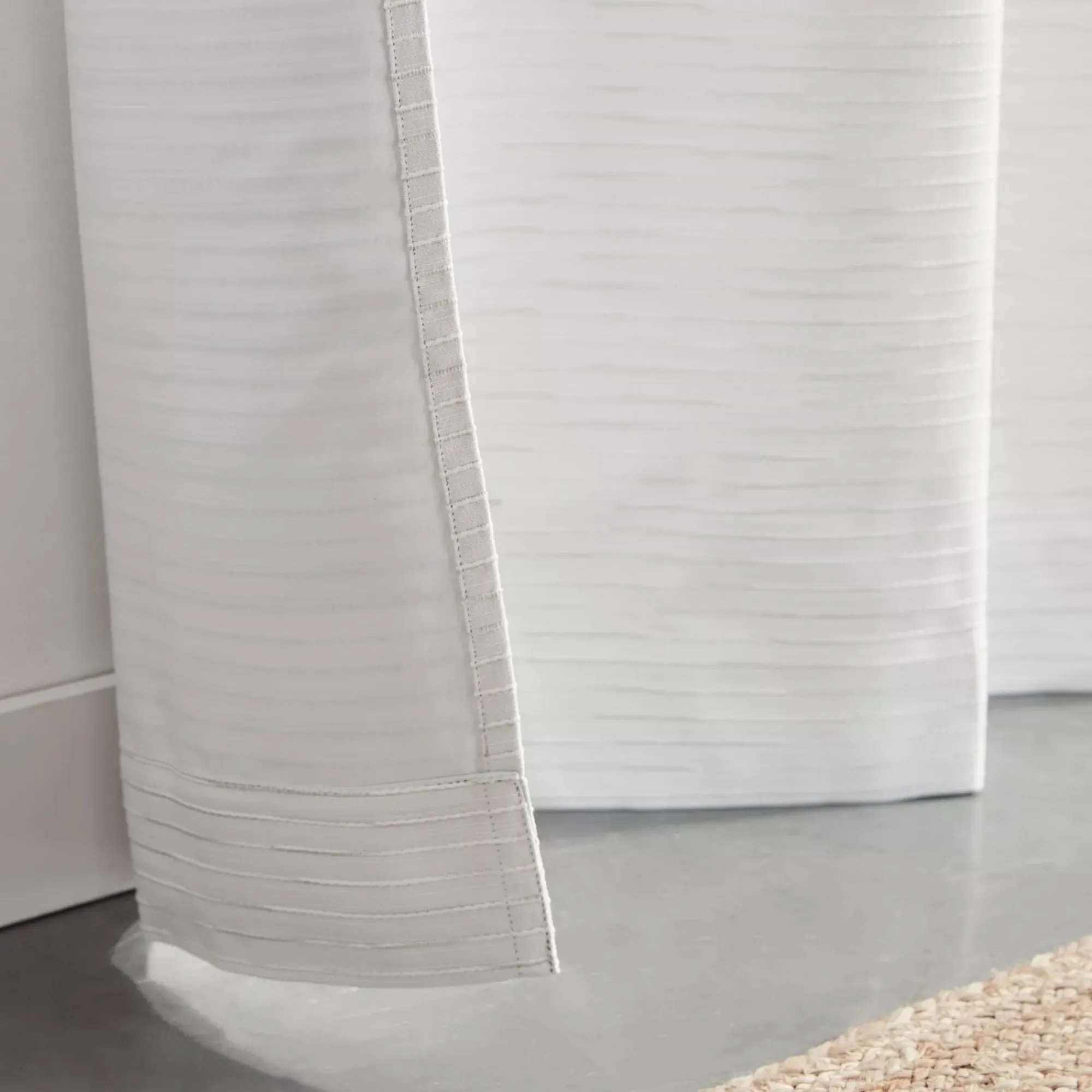 Online Bouclair White Dayni Blackout Back-Tab Curtain