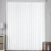 New Bouclair White Faux Wood Vertical Patio Blind