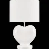 Online Bouclair White Heart Shaped Table Lamp