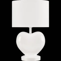 Online Bouclair White Heart Shaped Table Lamp
