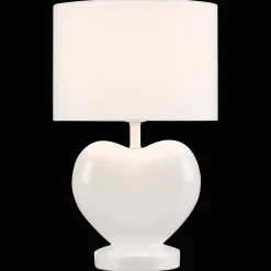 Online Bouclair White Heart Shaped Table Lamp