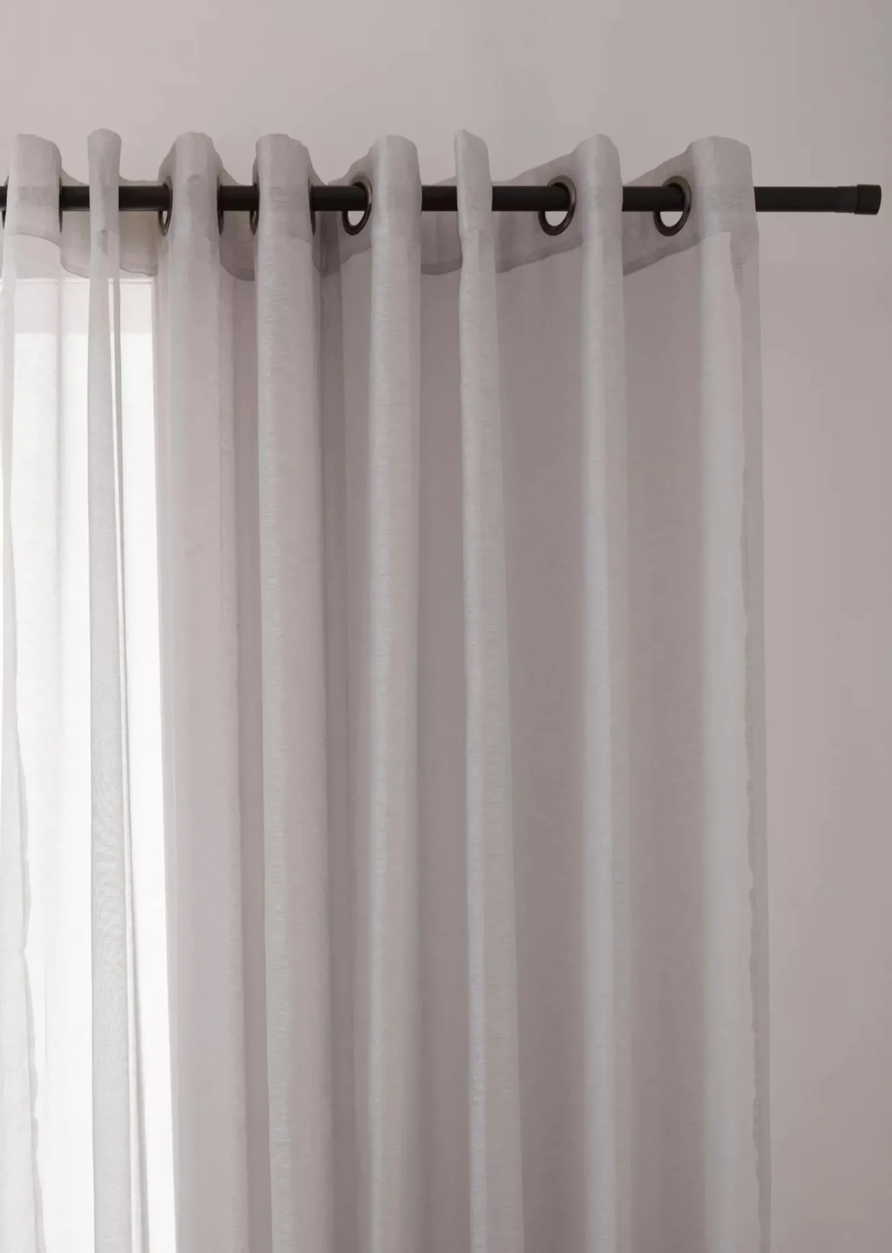 Bouclair White Kacha Sheer Curtain