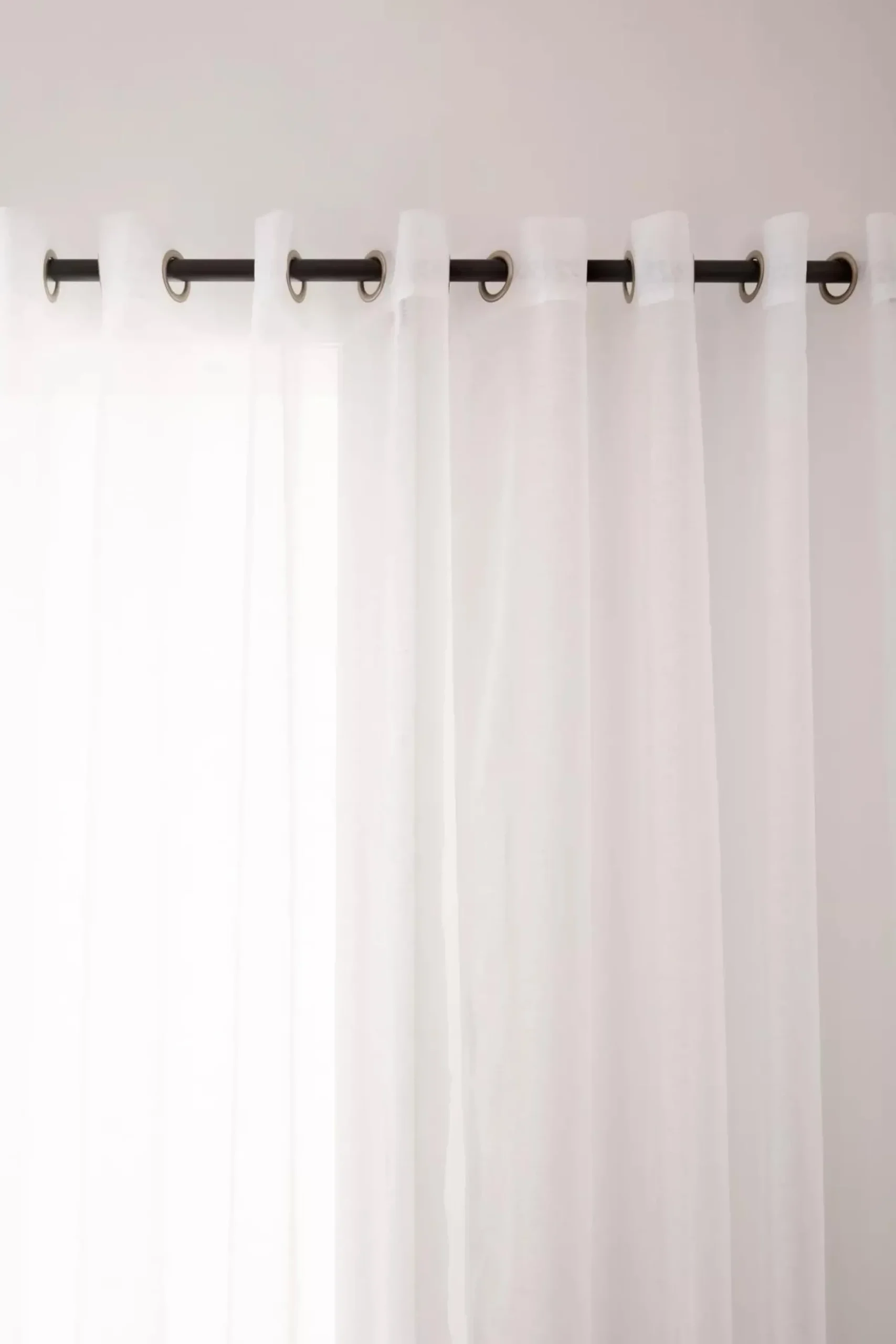 Bouclair White Kacha Sheer Curtain