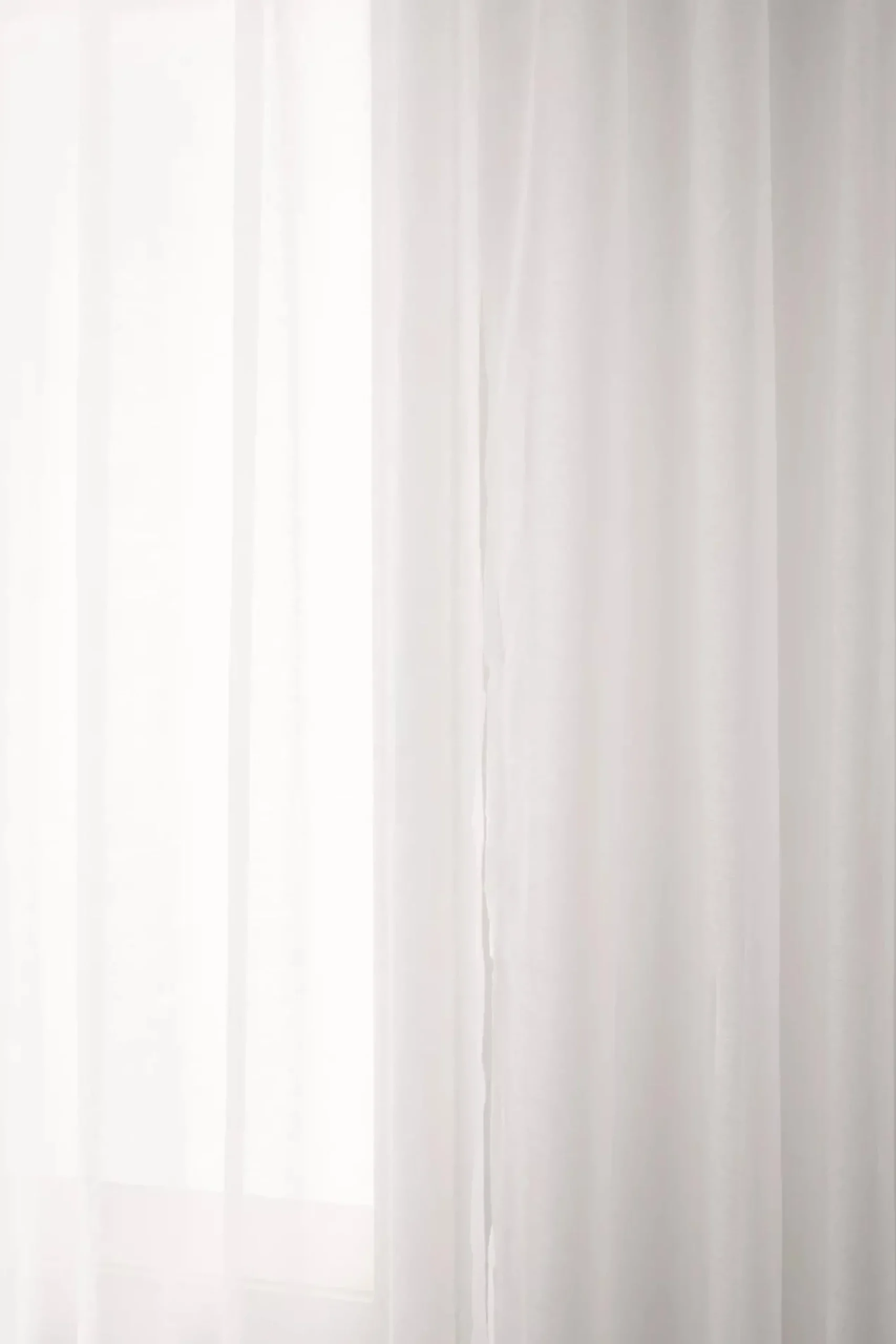 Bouclair White Kacha Sheer Curtain